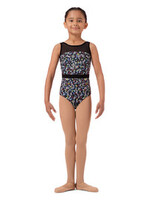 Mirella Mirella M485C Girls Floral Tank Leotard