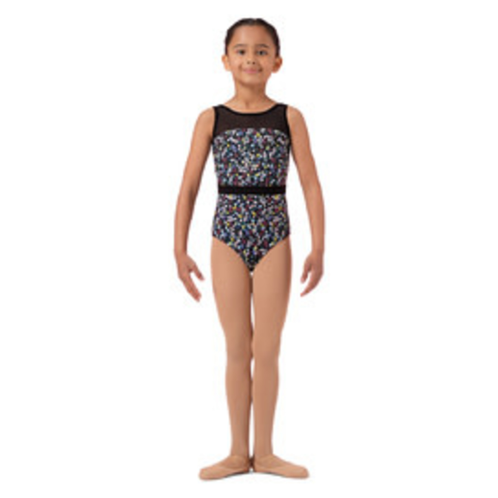 Mirella M485C Girls Floral Tank Leotard