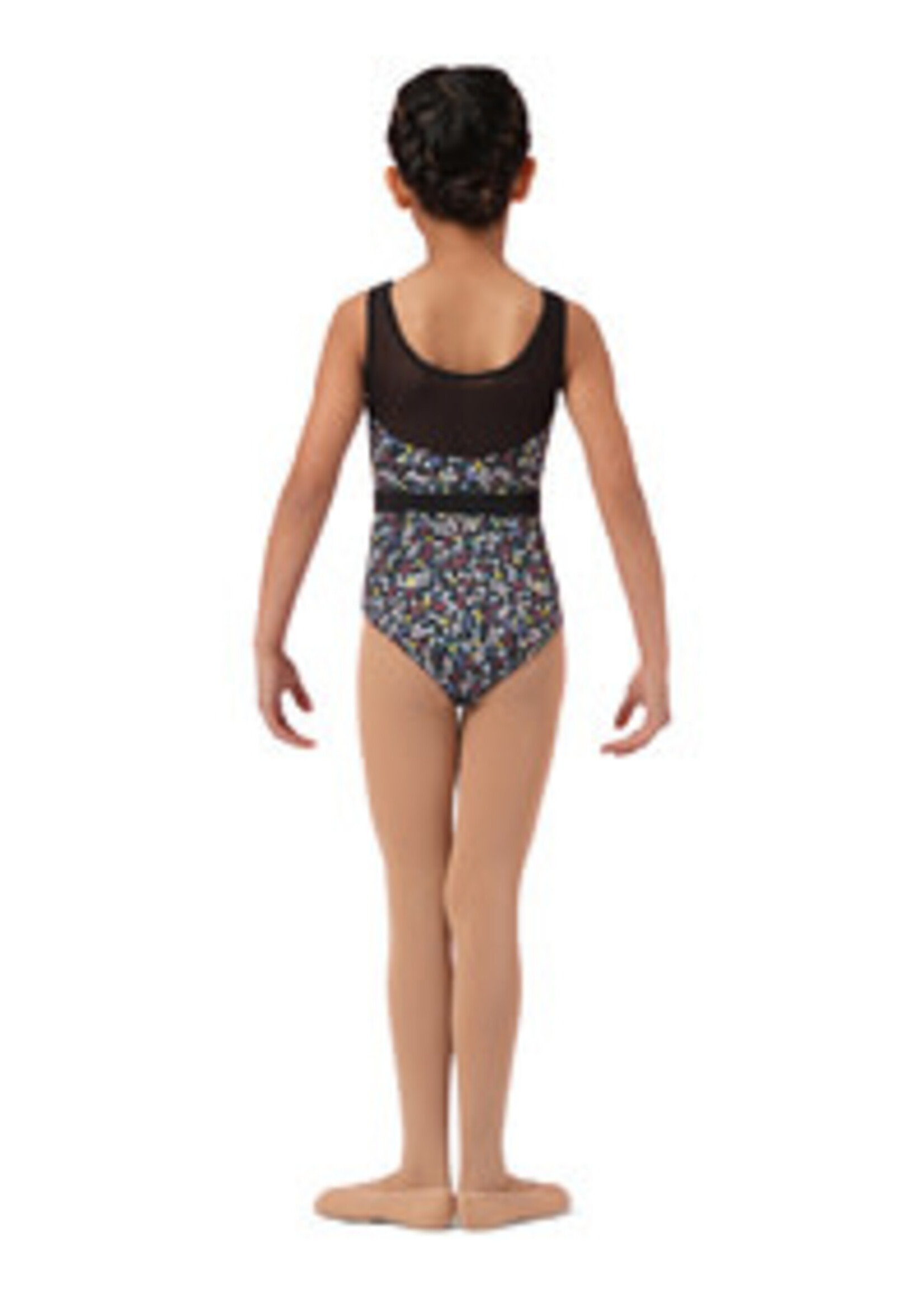 Mirella Mirella M485C Girls Floral Tank Leotard