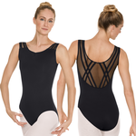 Eurotard 41223 Womens Silhouette Mesh Ribbon Leotard