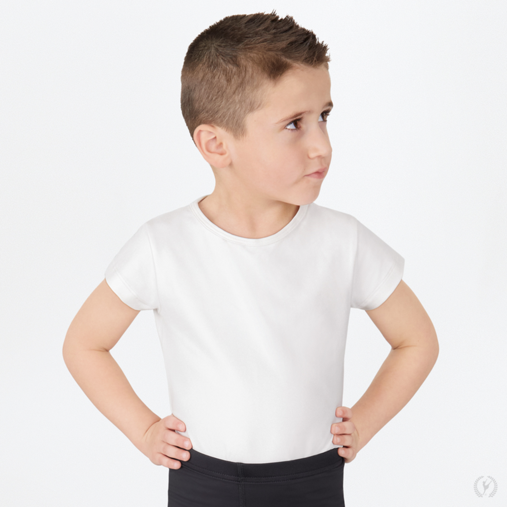 Eurotard 44100c Youth Unisex Microfiber Crew Neck Short Sleeve Dance Shirt