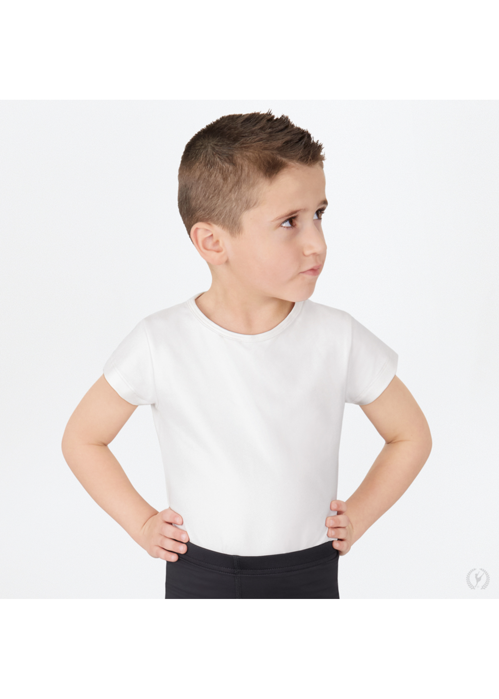 Eurotard Eurotard 44100c Youth Unisex Microfiber Crew Neck Short Sleeve Dance Shirt