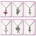 TYVM 79901 Crystal Ballerina Necklace in Gift Box