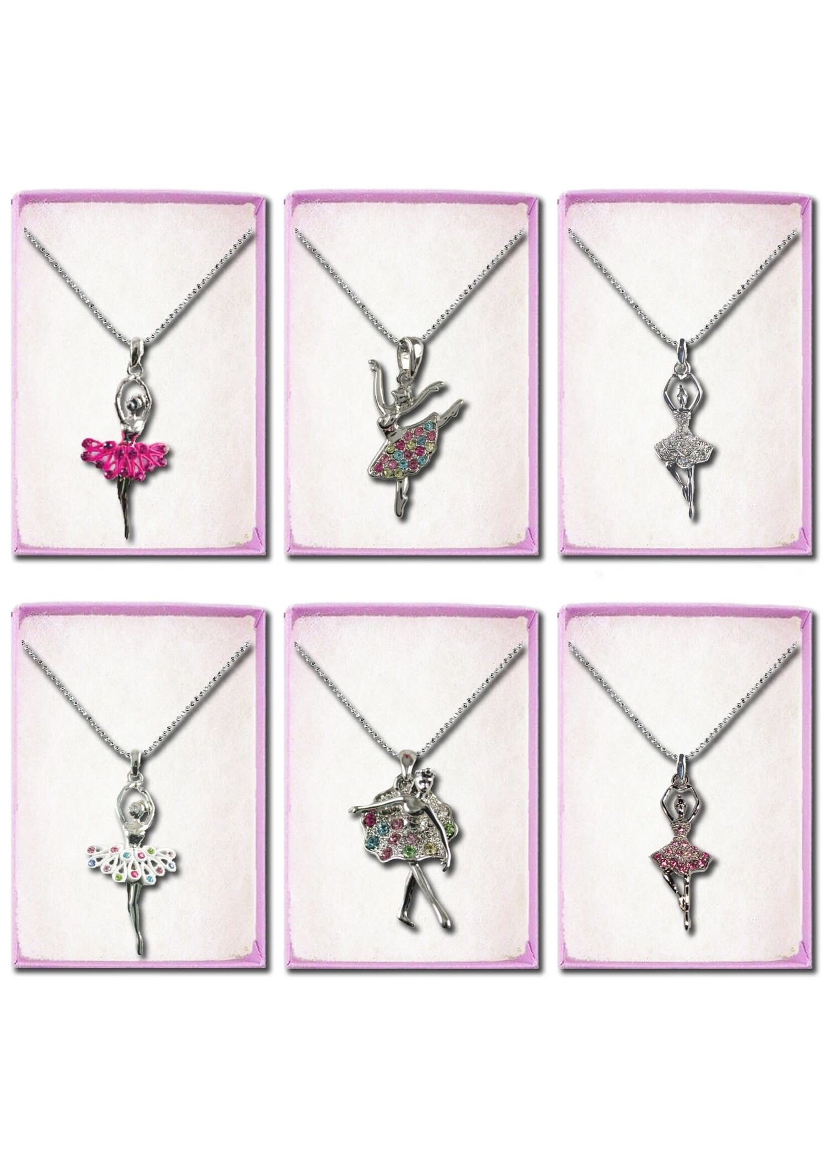 Thank You Very Much, LLC TYVM 79901 Crystal Ballerina Necklace in Gift Box