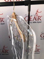 Glam'r Gear Glam'r Gear Garment Bag Transparent Long With Gusset