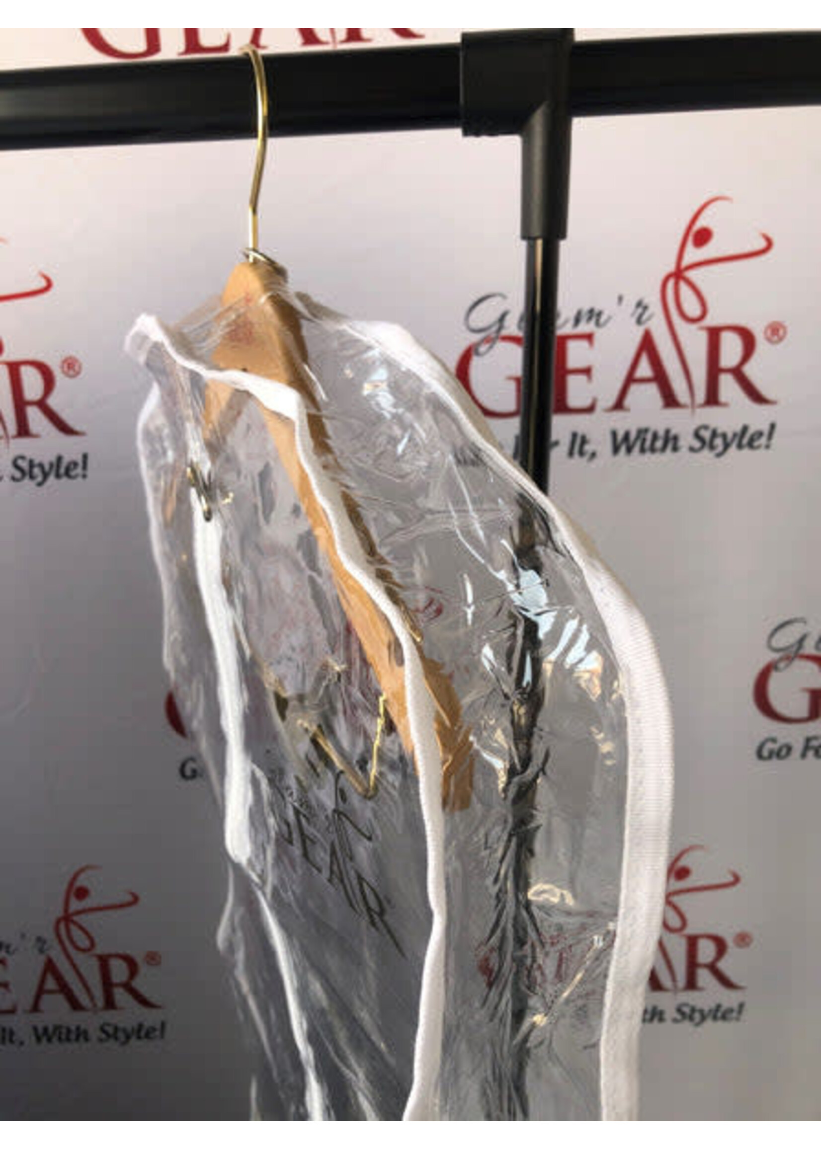 Glam'r Gear Glam'r Gear Garment Bag Transparent Long With Gusset