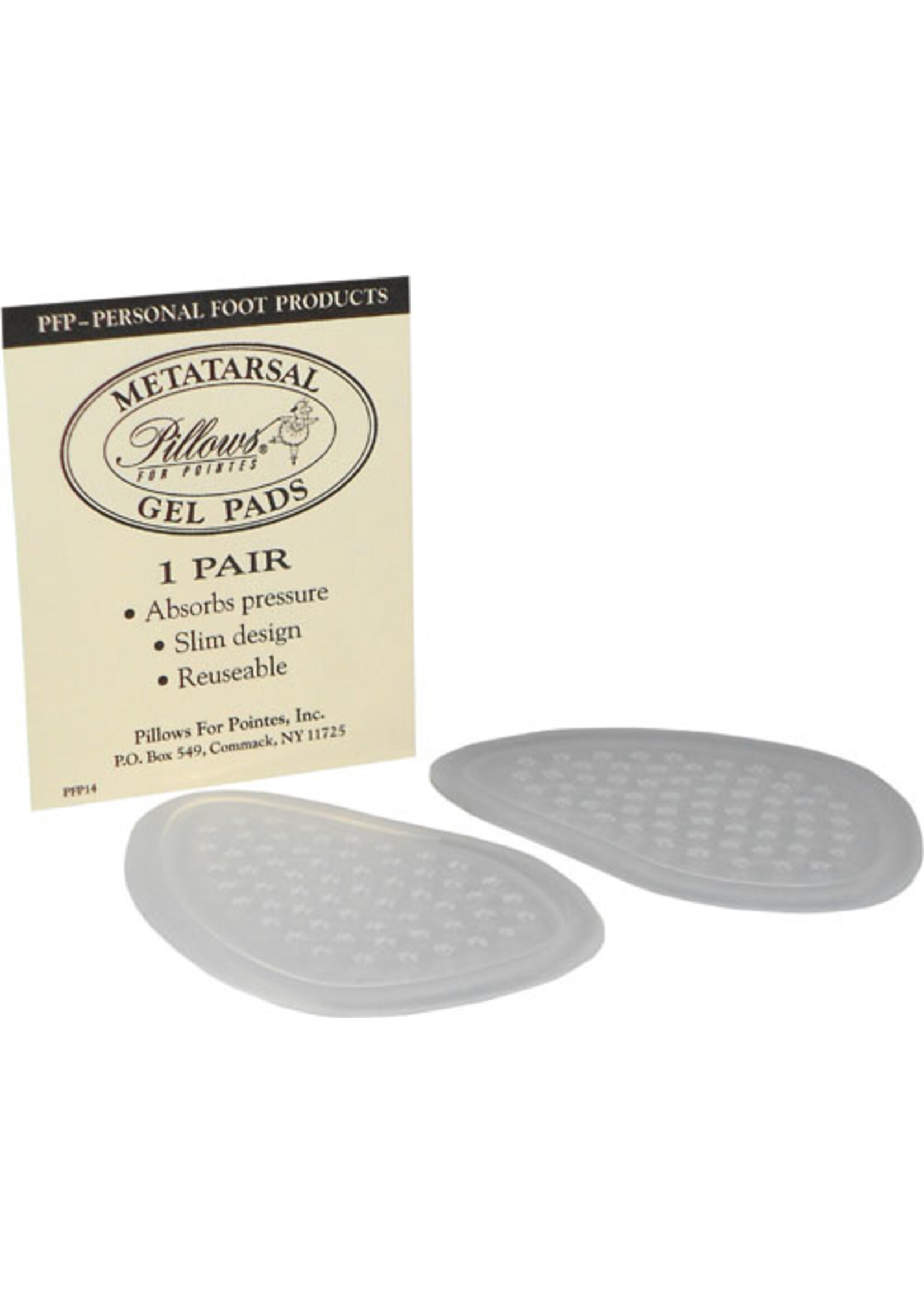 Pillows for Pointes Pillows For Pointes PFP14 Metatarsal Clear Gel Pads