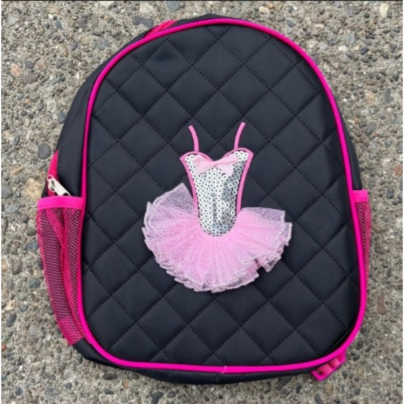 CJ Merchantile CJ Merchantile DB62BLK Black Ballerina Sequin Tutu Backpack