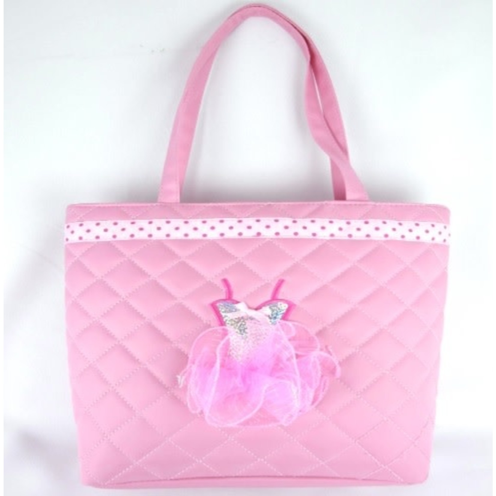 CJ Merchantile CJ Merchantile DB61 Light Pink Ballet Sequin Tutu Print Tote Bag