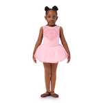 Bloch CL4165 Girls Lyra Lace Print Mesh Tutu Leotard