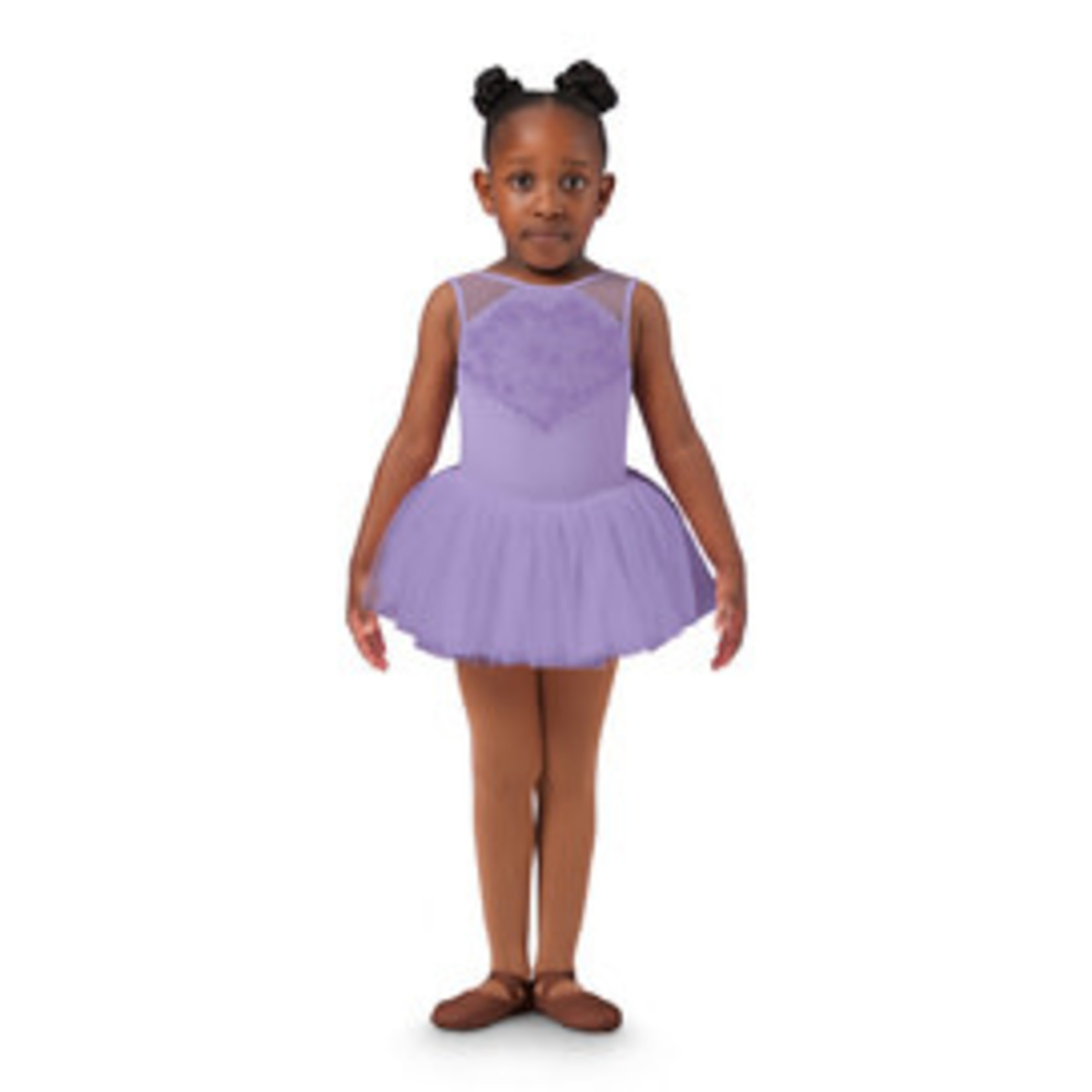 Bloch CL4165 Girls Lyra Lace Print Mesh Tutu Leotard