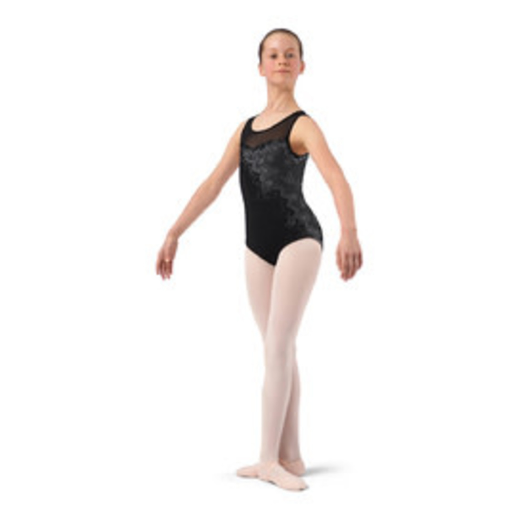 Bloch CL4175 Girls Briar Lace Print Sweetheart Neck Tank Leotard