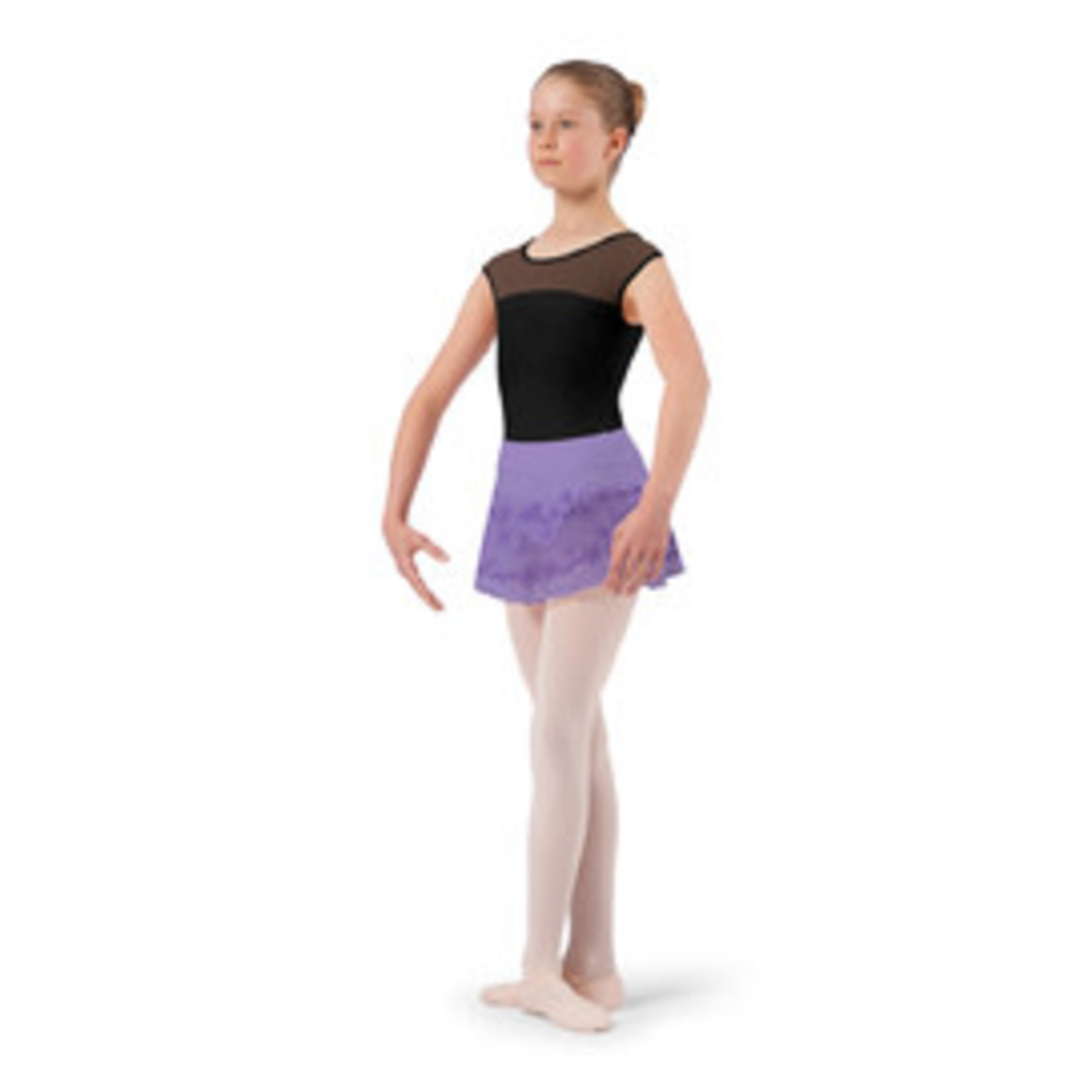 Bloch CR4151 Girls Alina Lace Print Pull On Skirt