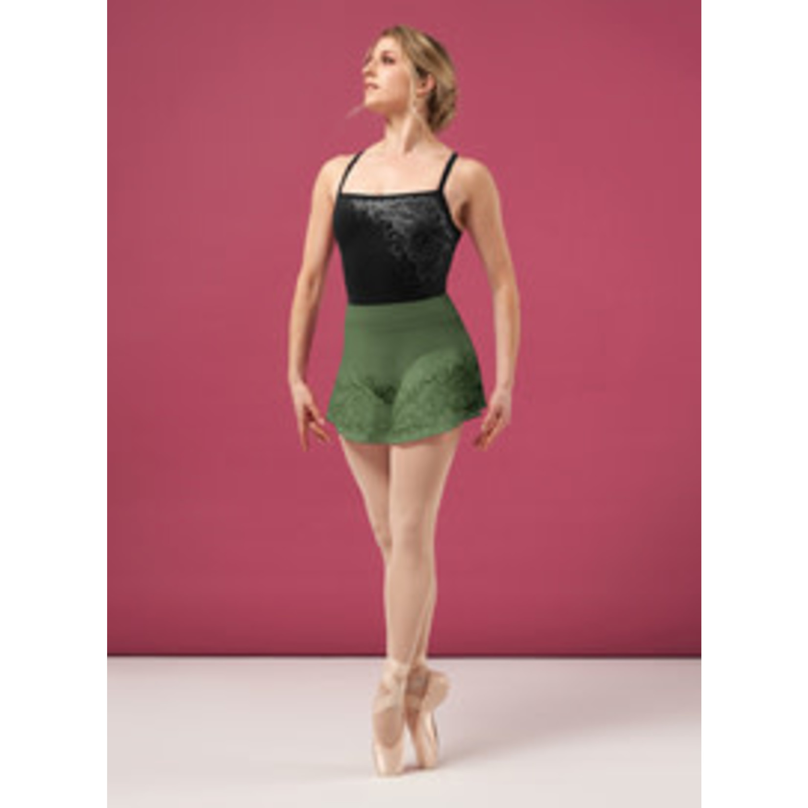 Bloch R4141 Womens Asher Lace Print Pull On Skirt