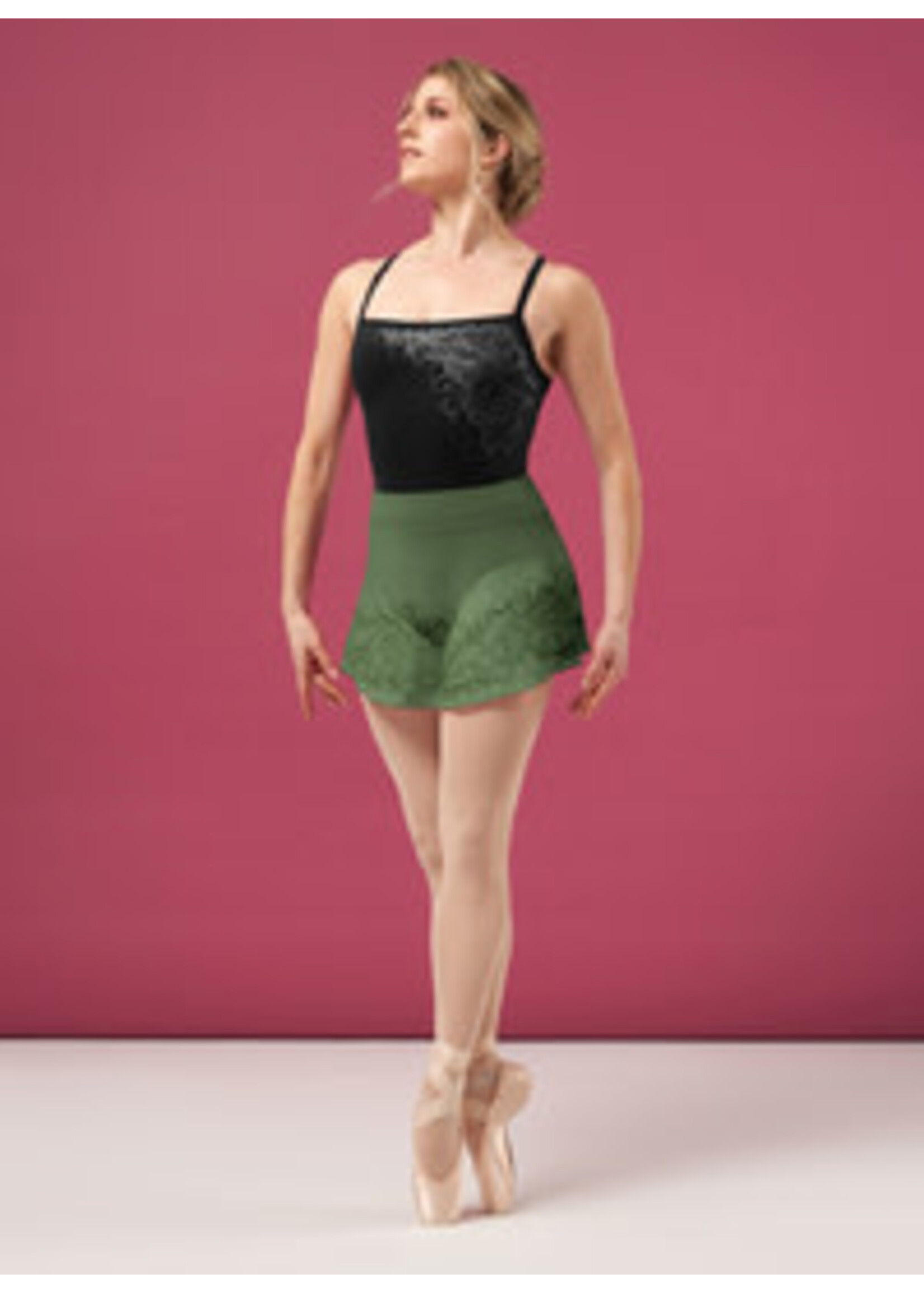 Bloch Bloch R4141 Womens Asher Lace Print Pull On Skirt