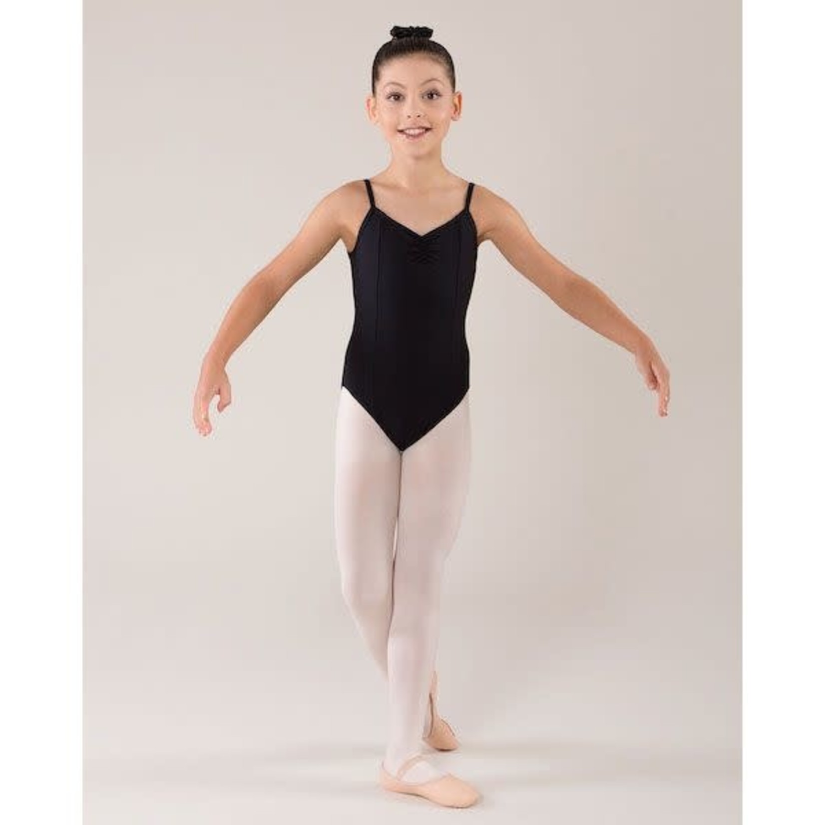 Energetiks CL09 Ophelia Girls Cami Pinch Princess Seam Leotard (ONE Academy Logo) Black