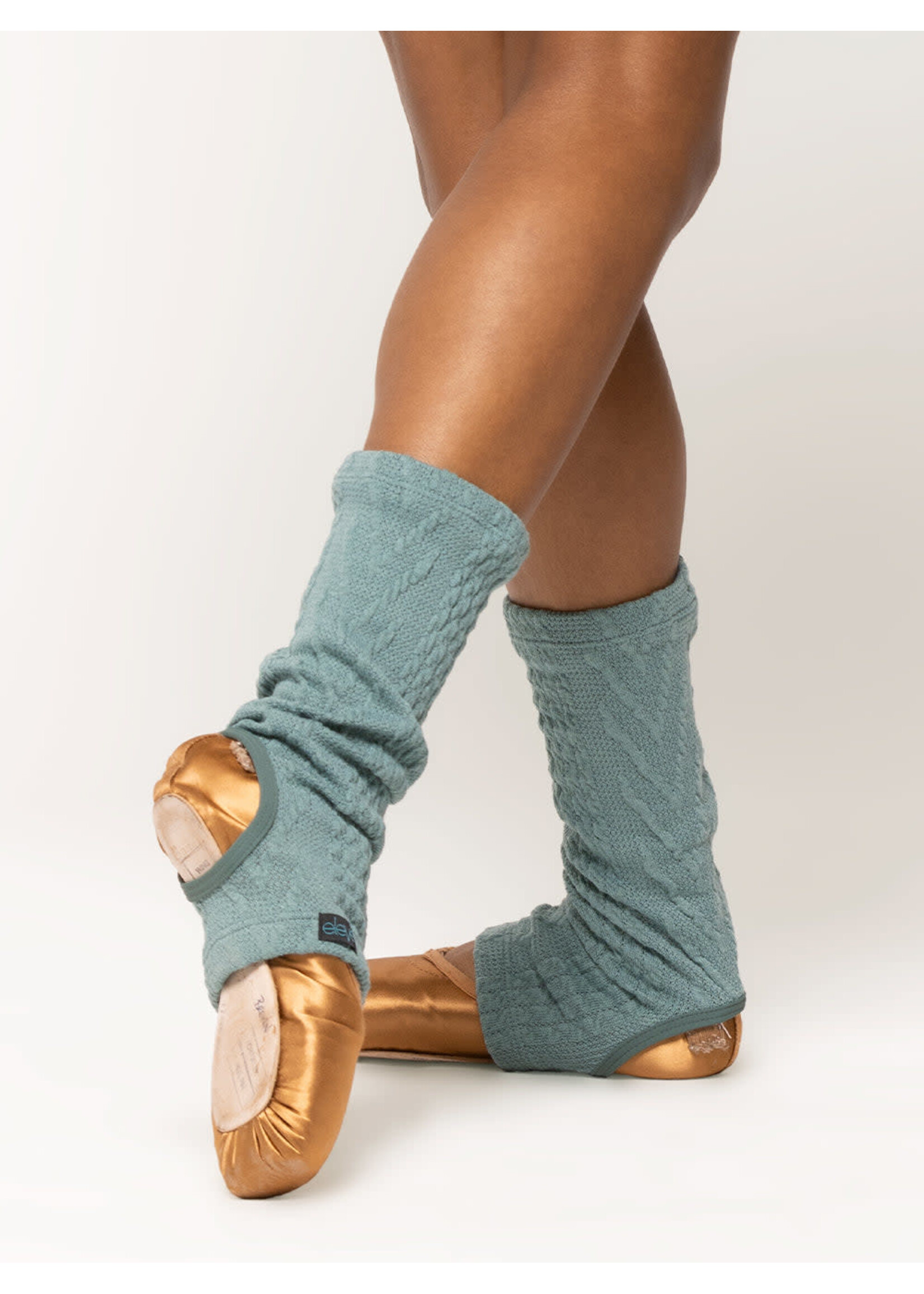 Eleve Eleve Dancewear Cable Knit Stirrup Leg Warmer Ankle