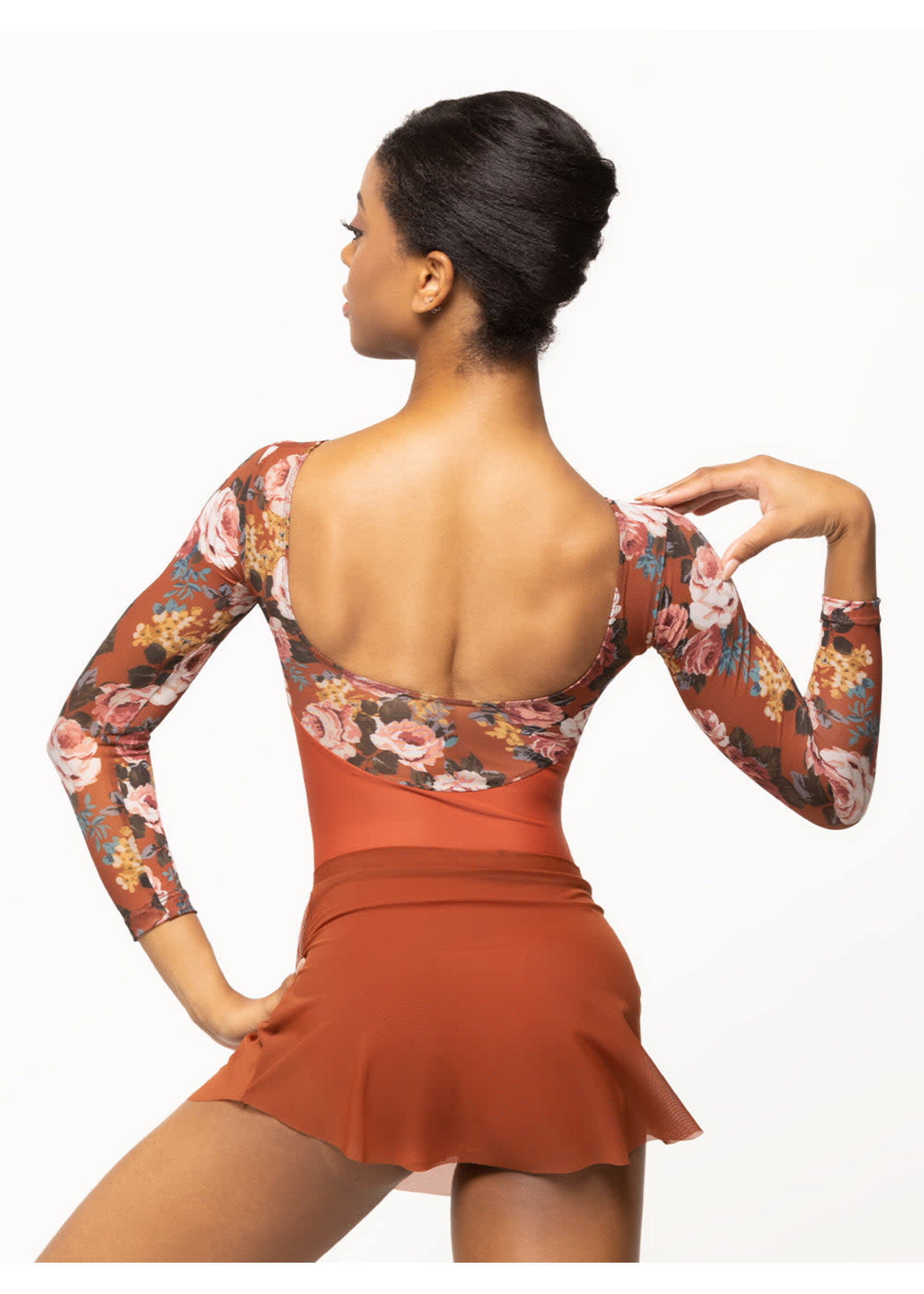 Eleve Eleve Dancewear Adult Vinzant Mesh Long Sleeve Leotard