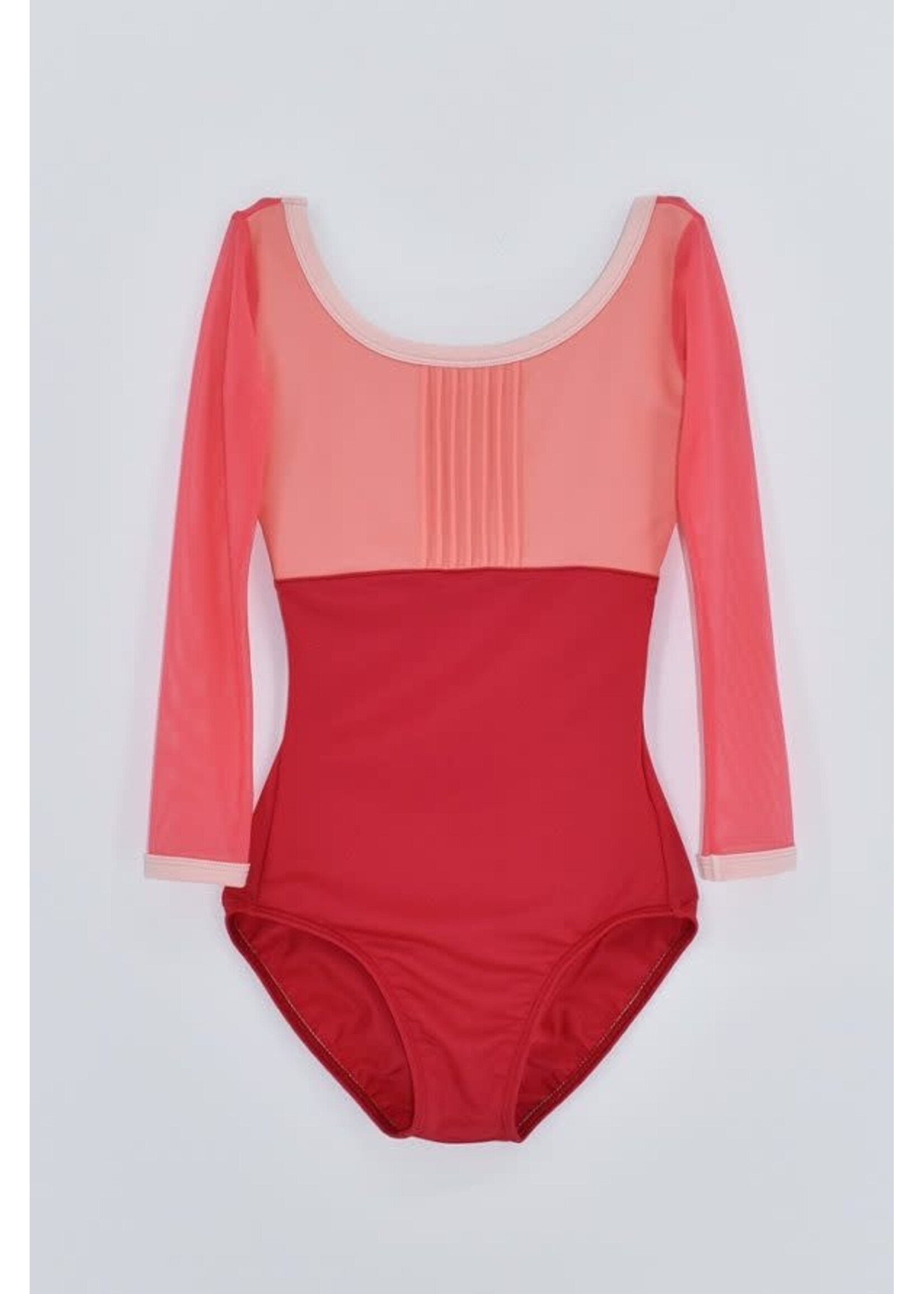 AK Dancewear AK Dancewear 2110 Adult Celia in Motley Mesh Long Sleeve Leotard