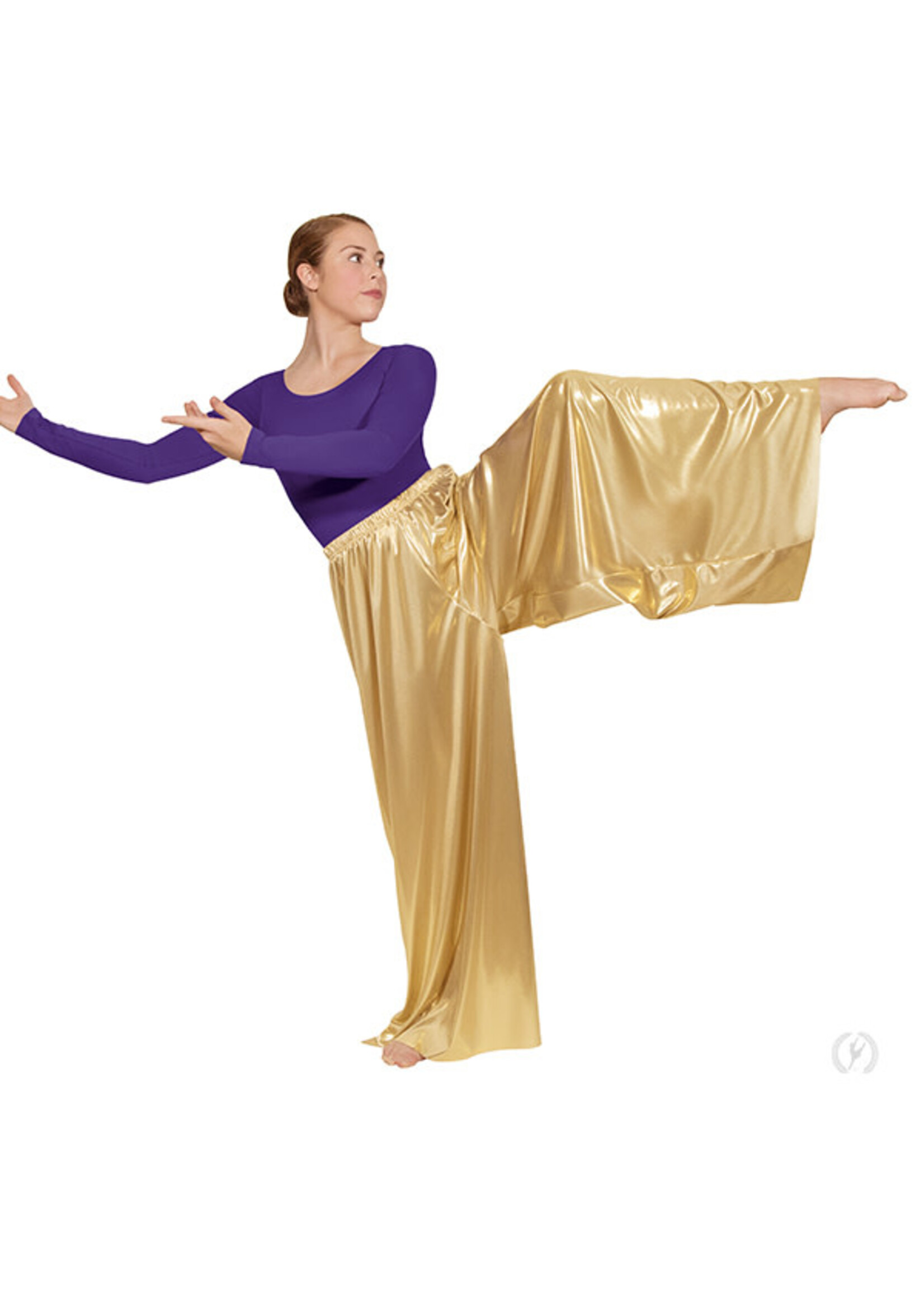 Eurotard Eurotard 14691 Womens Metallic Palazzo Pants