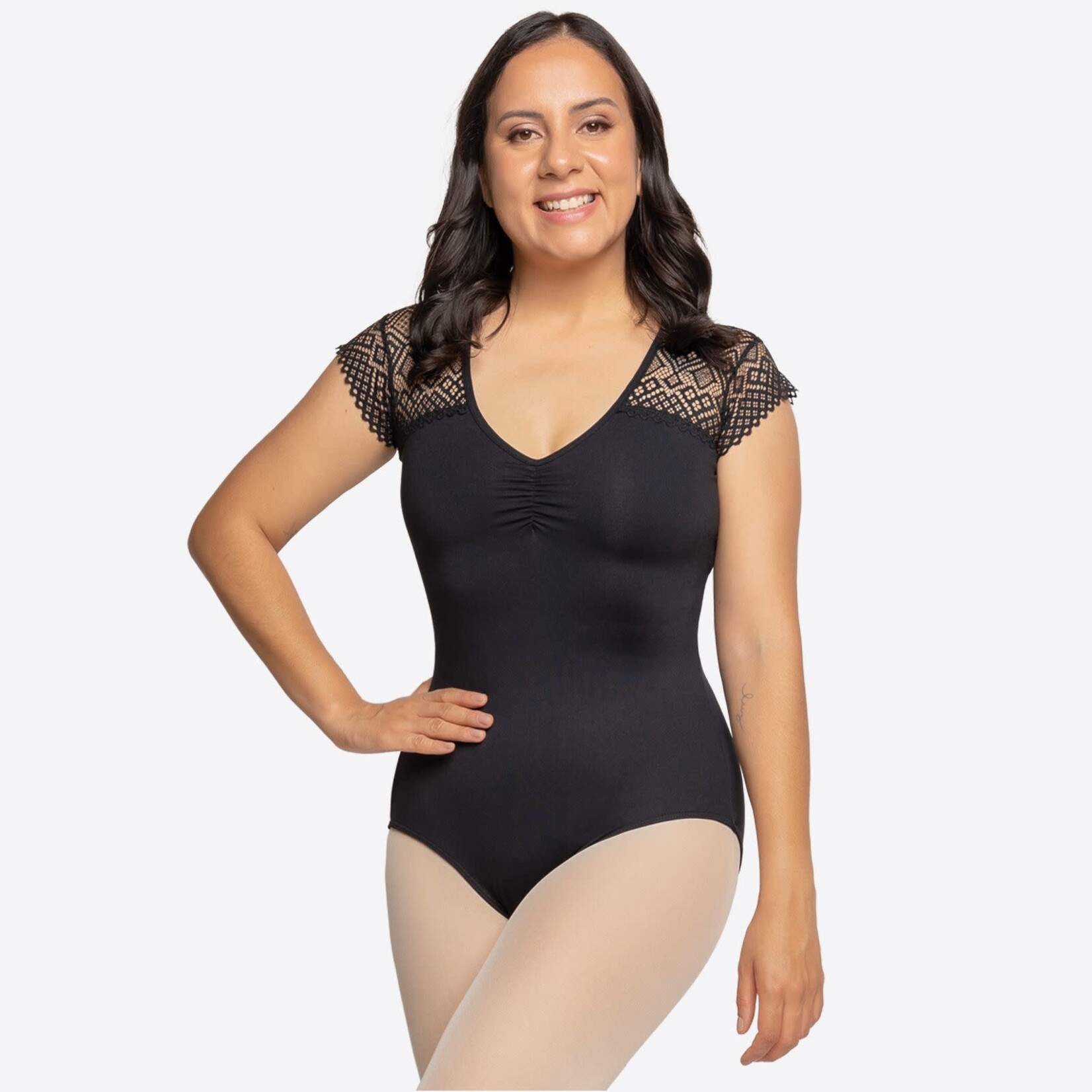 So Danca So Danca SD2077 Adult This Is Me Luara Cap Sleeve Lace Leotard