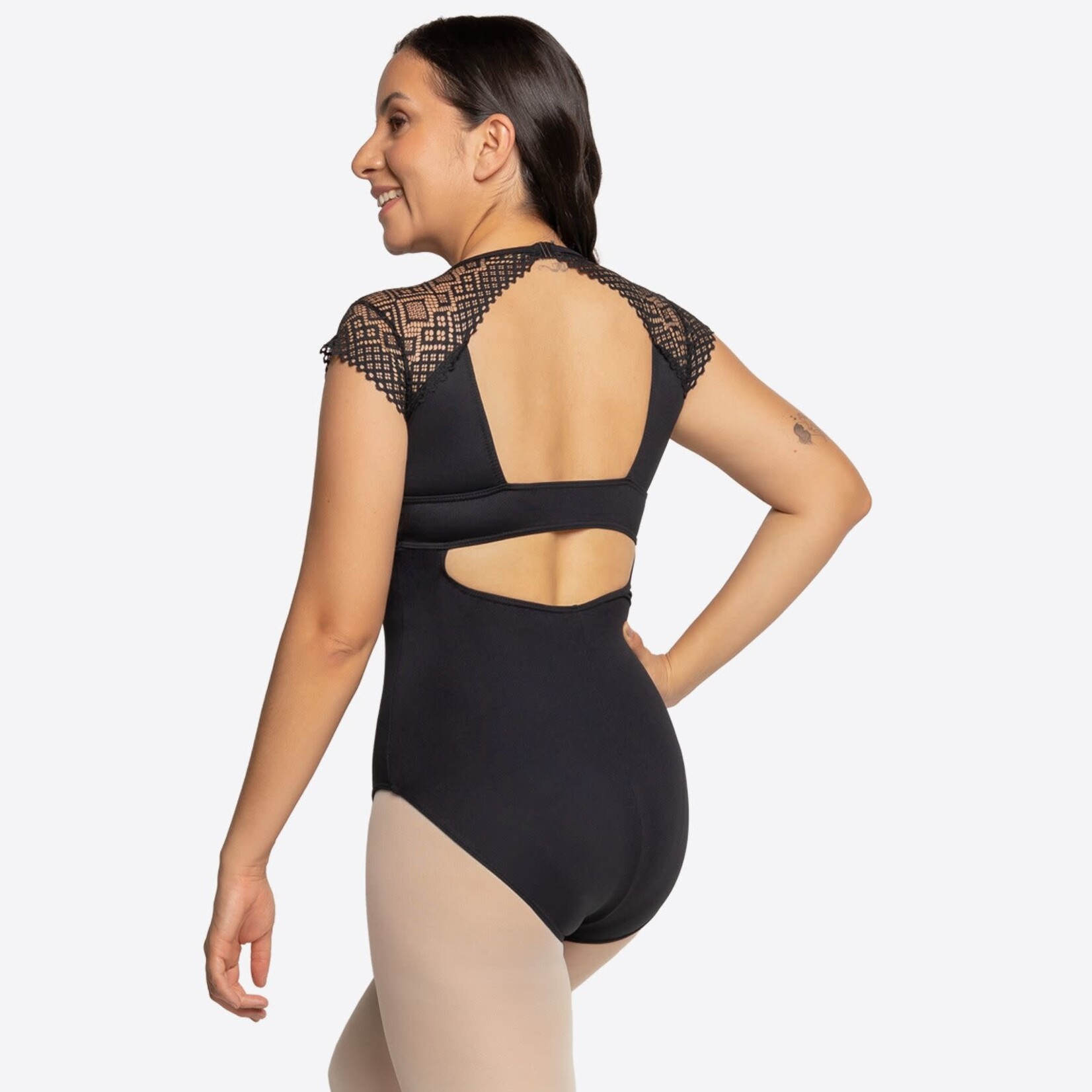 So Danca SD2077 Adult This Is Me Luara Cap Sleeve Lace Leotard