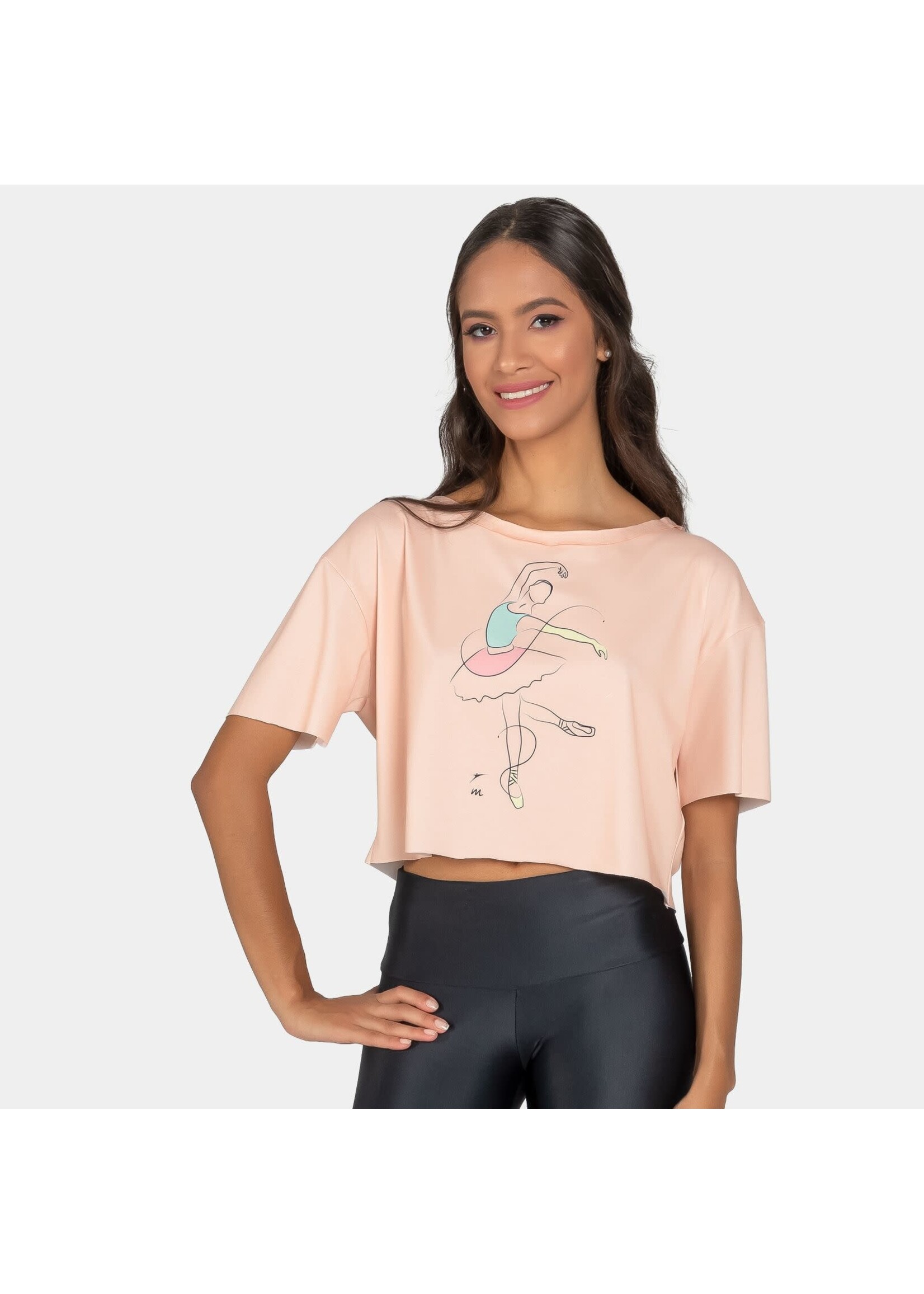 So Danca So Danca MB001 Adult  Flowy Patterned Crop Top