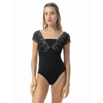 Suffolk Pointe Company Suffolk 2535A Daphne Illusion Cap Sleeve Adult Leotard