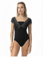 Suffolk Pointe Company Suffolk 2535A Daphne Illusion Cap Sleeve Adult Leotard