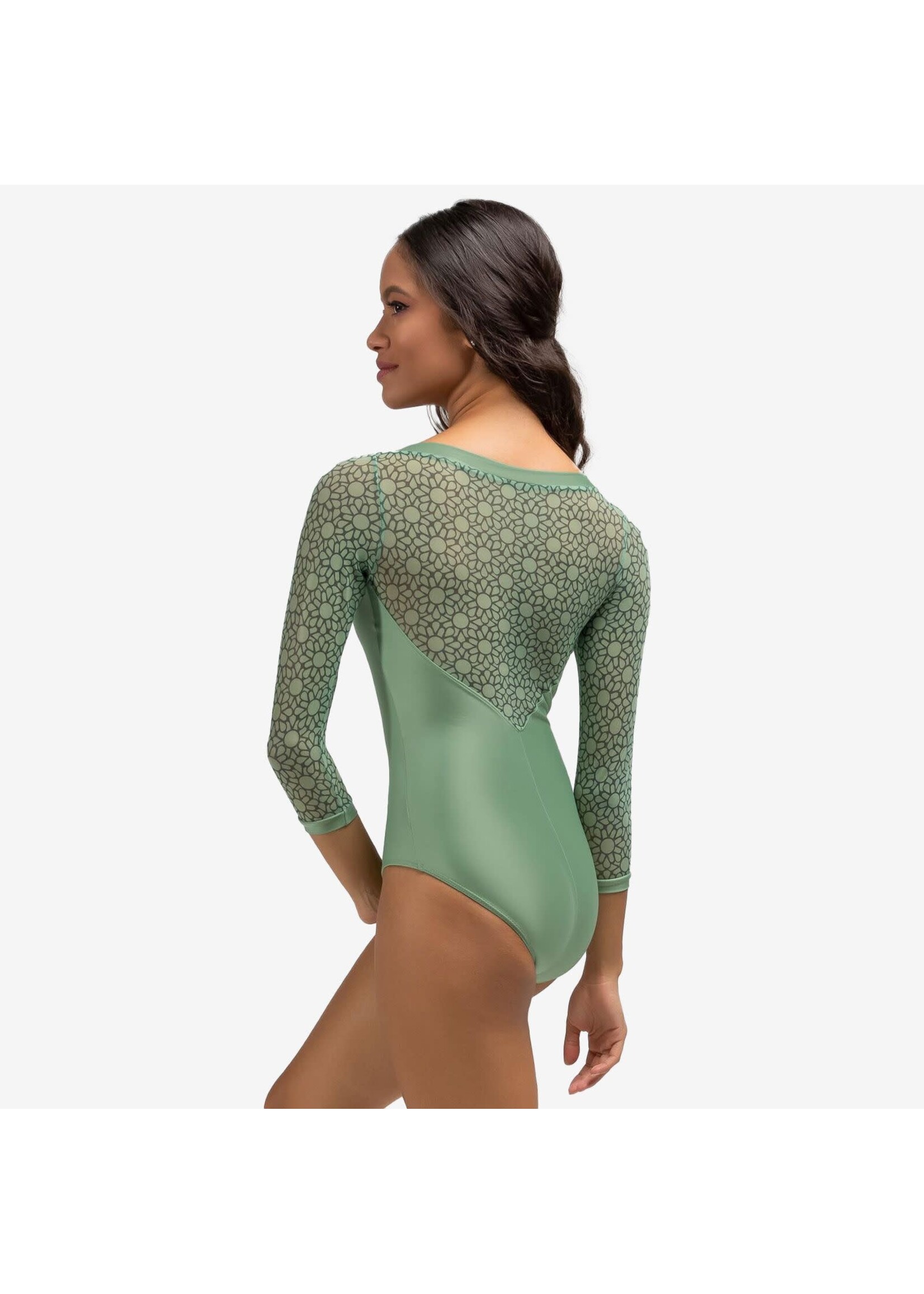So Danca So Danca RDE-2614 Albina Adult Sweetheart Neckline 3/4 Sleeve Leotard