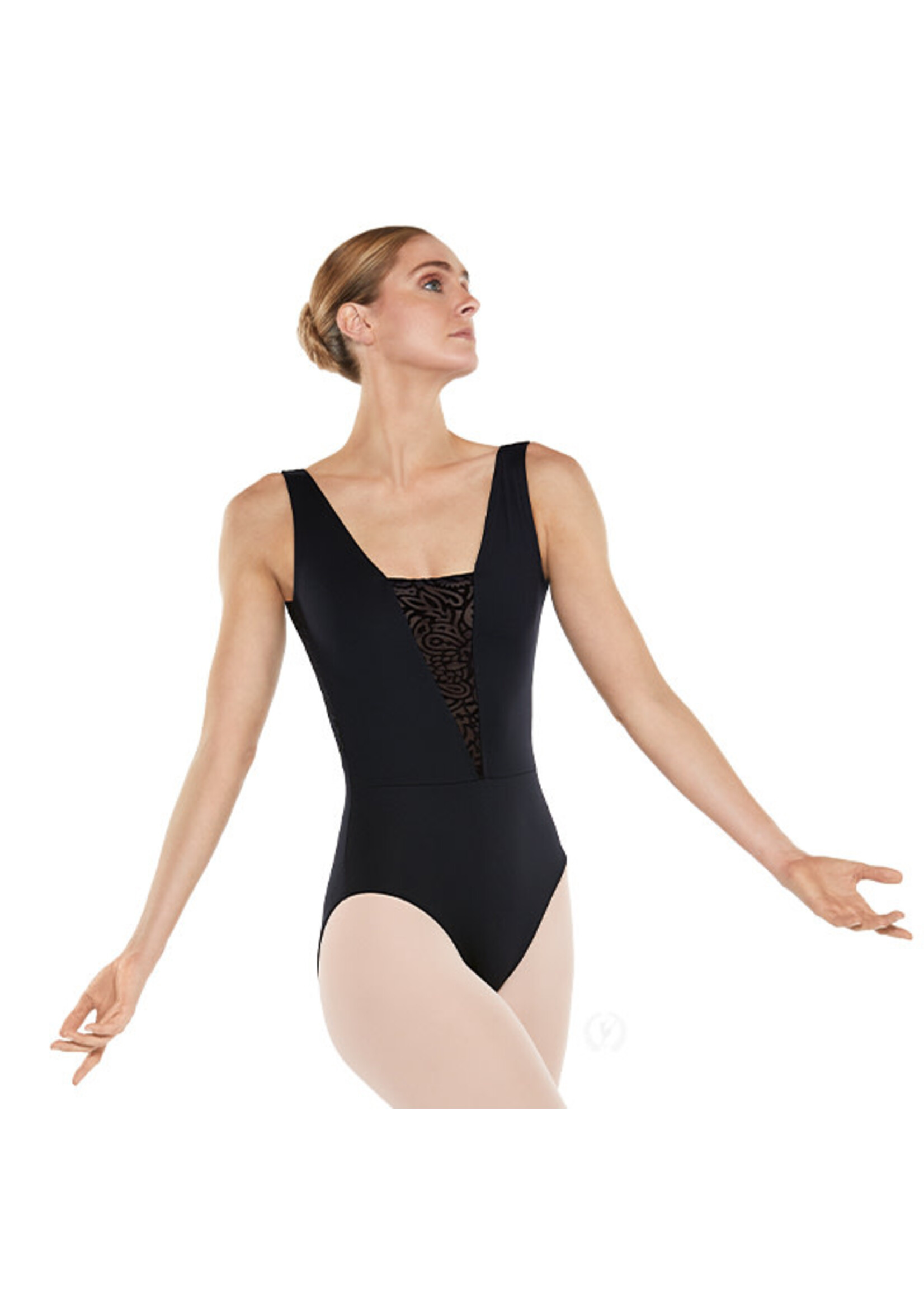 Eurotard Eurotard 38227 Womens Velvet Couture Inset Bodice Leotard