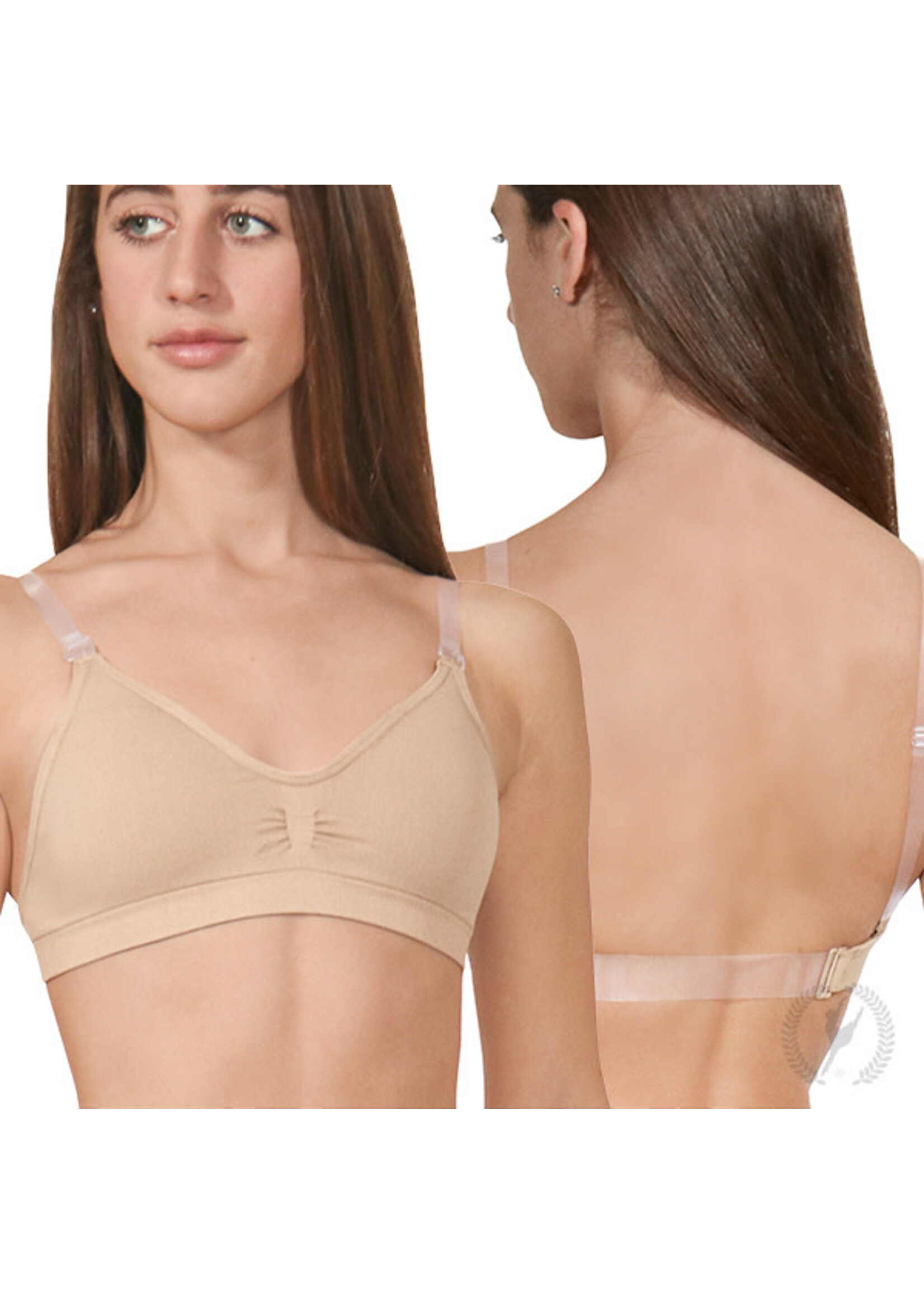 Eurotard Eurotard 95624 Womens EuroSkins Seamless Padded Wide Band Bra