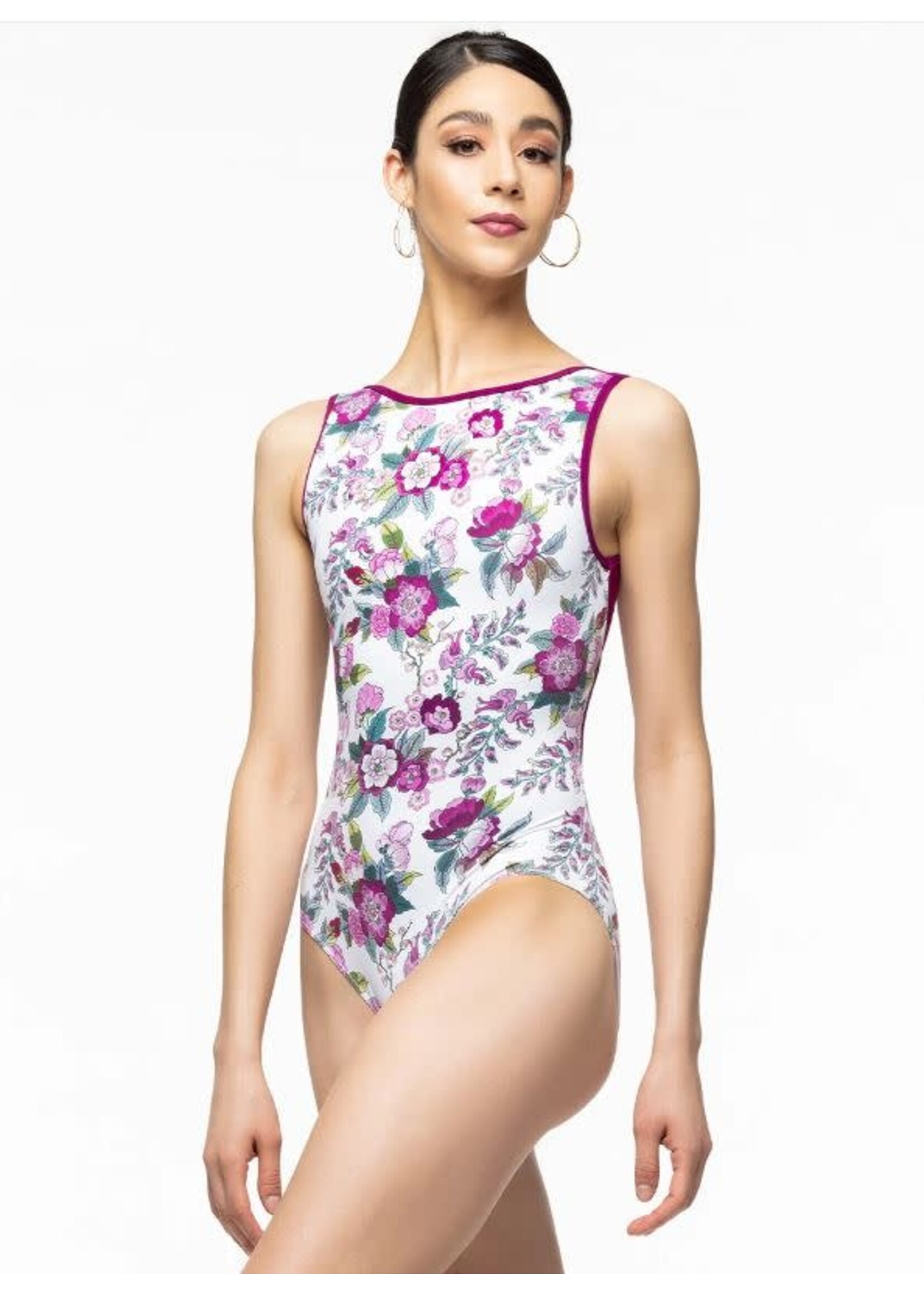 Eleve Eleve Louise Adult High Neck Mesh Back Leotard
