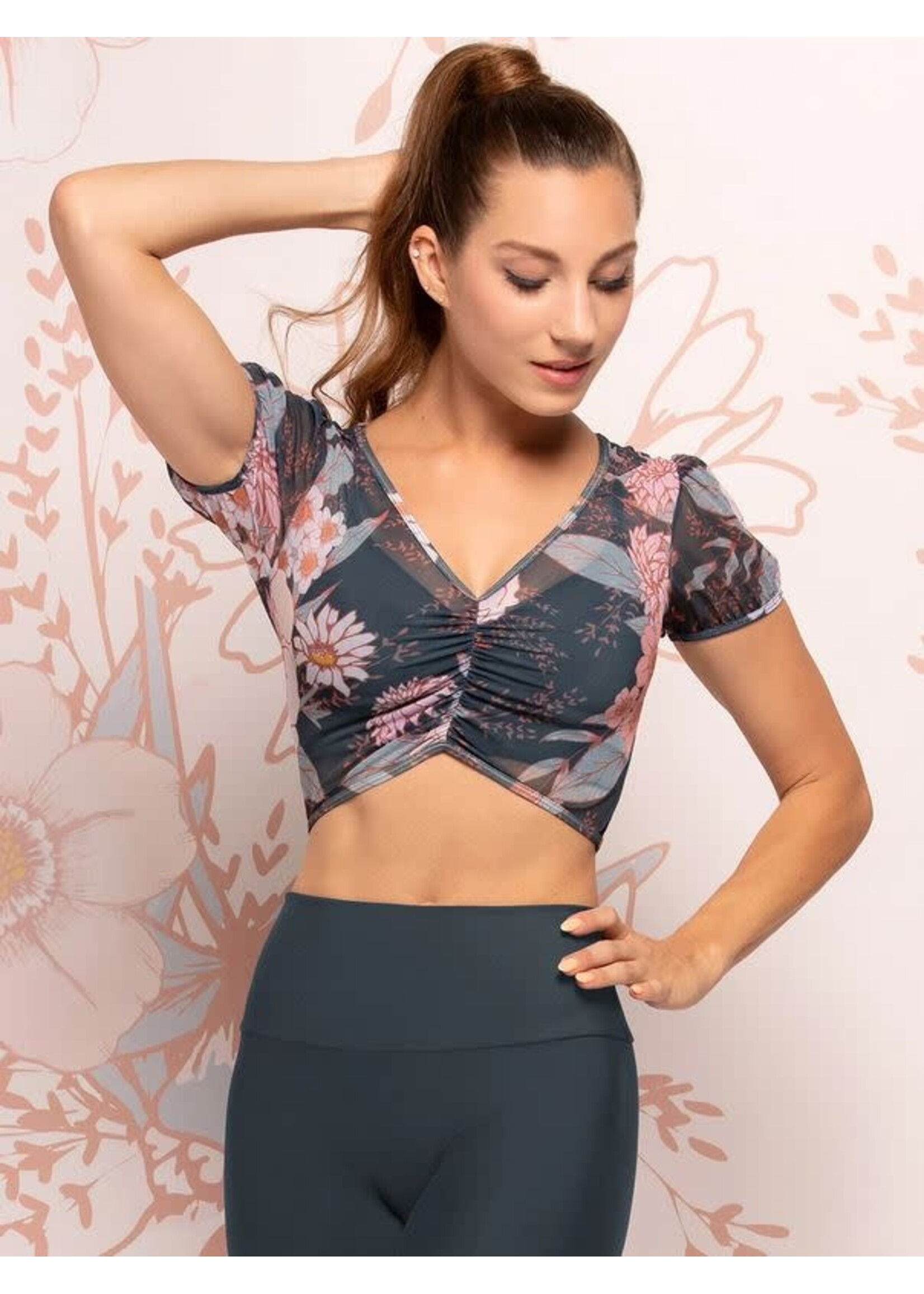 Eleve Eleve Kylie Adult Mesh Crop Top