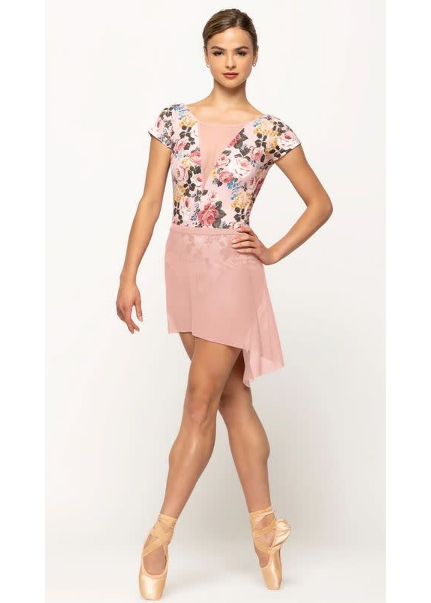 Eleve Eleve Dancewear Adult Mid High Low Mesh Skirt