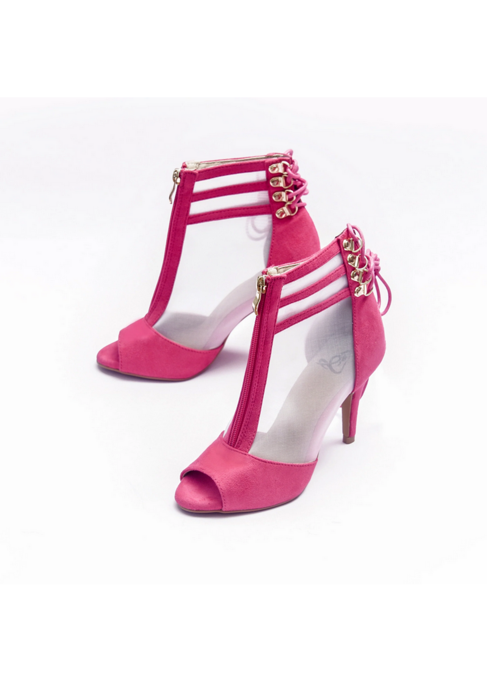 MyZiji MyZiji Vixen Lace-Up Open Toe Ankle Booties