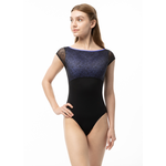 Suffolk 2551A Adult Coastal Bateau Neck Cap Sleeve Leotard