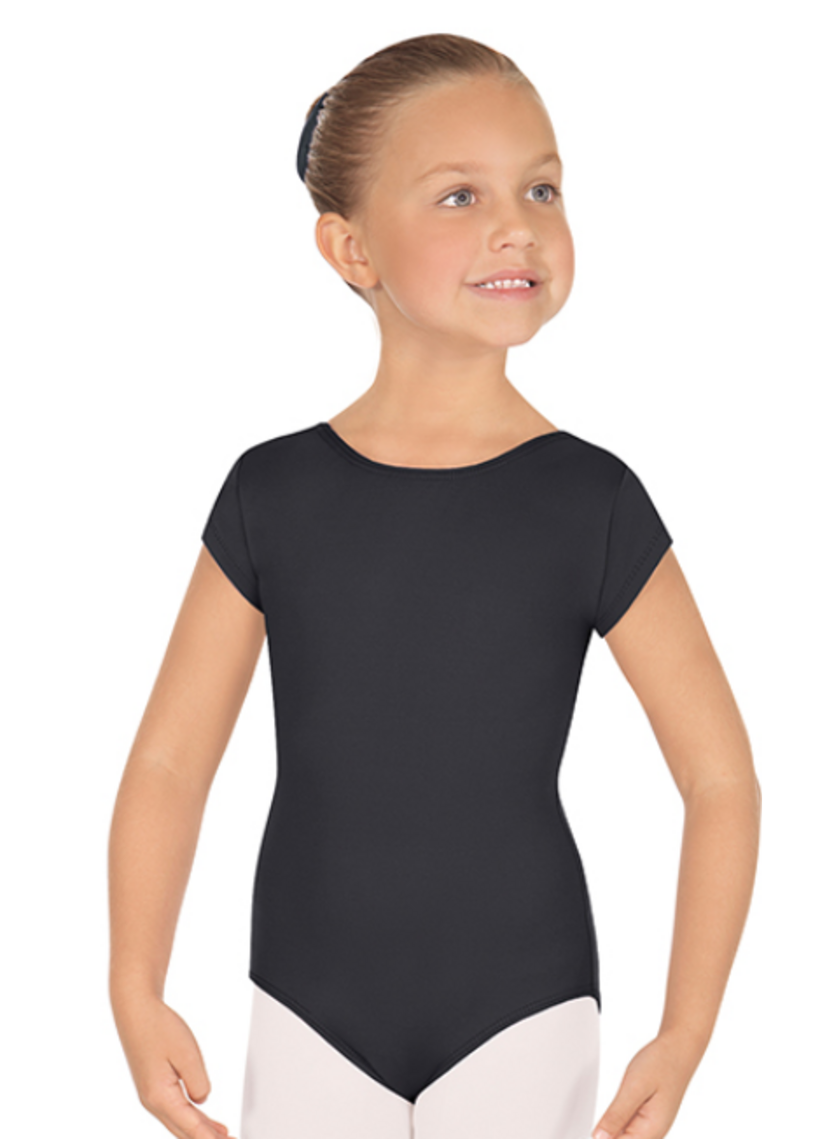 Eurotard Eurotard 44475c Girls Short Sleeve Microfiber Leotard