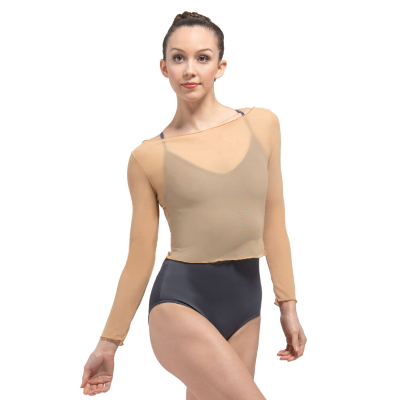 Ballet Rosa Womens Natasha Mesh Longsleeve Top