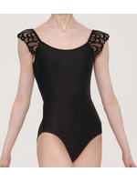 Wear Moi Wear Moi Peya Women's Tulle Sleeve Leotard