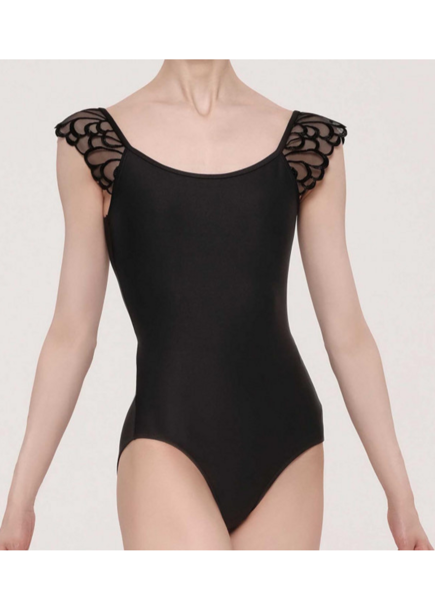 Wear Moi Wear Moi Peya Women's Tulle Sleeve Leotard