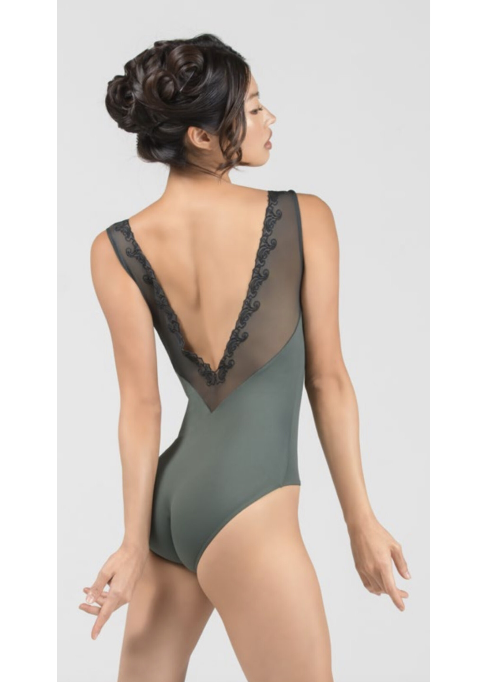 Ballet Rosa Ballet Rosa Novella V-Back Mesh Tank Leotard