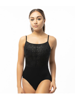 Suffolk Pointe Company Suffolk 2552A Adult Penny Lane Overlay Camisole Leotard