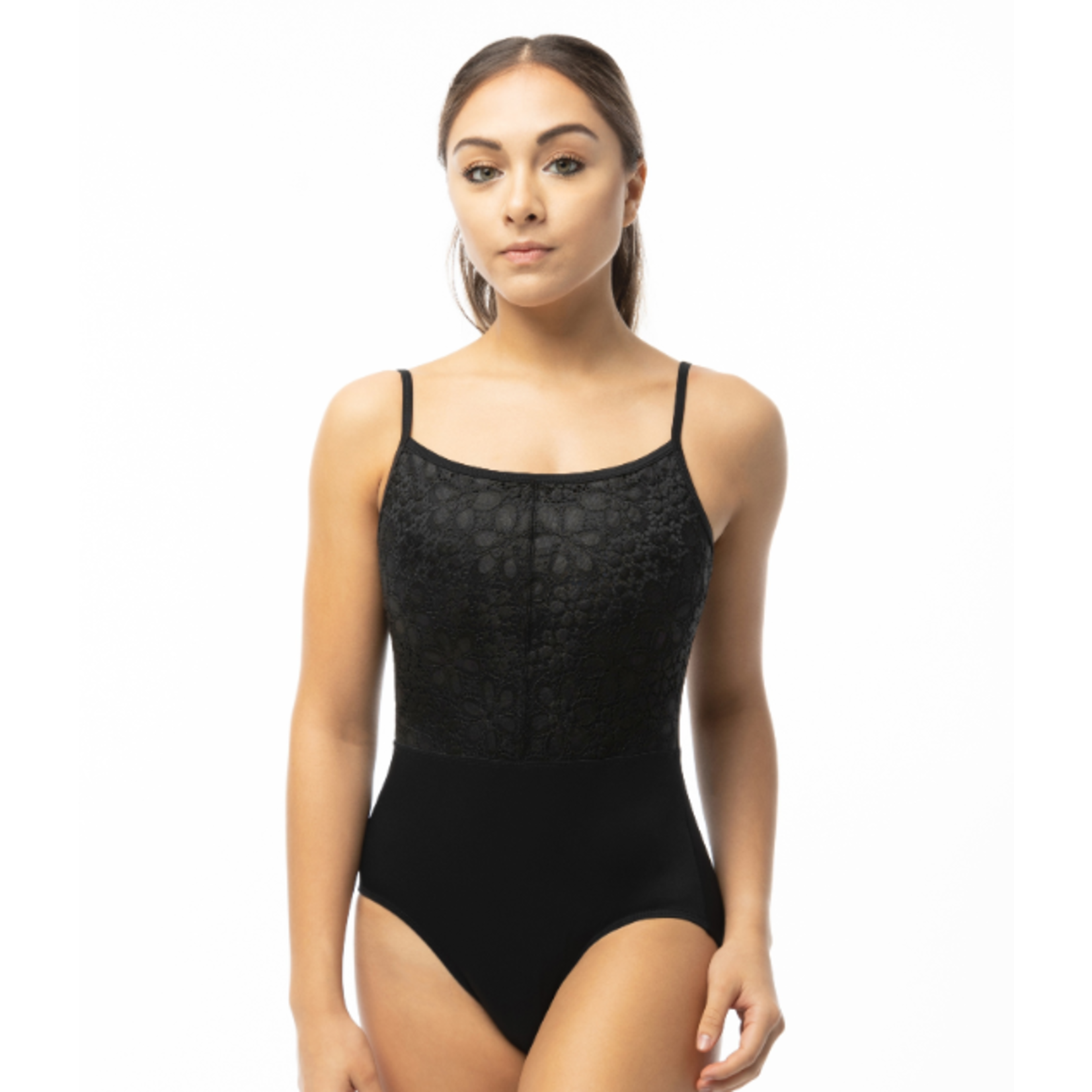 Suffolk Pointe Company Suffolk 2552A Adult Penny Lane Overlay Camisole Leotard