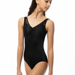 Suffolk Pointe Company Suffolk 2553A Adult Penny Lane Pinch Front Overlay Tank Leotard