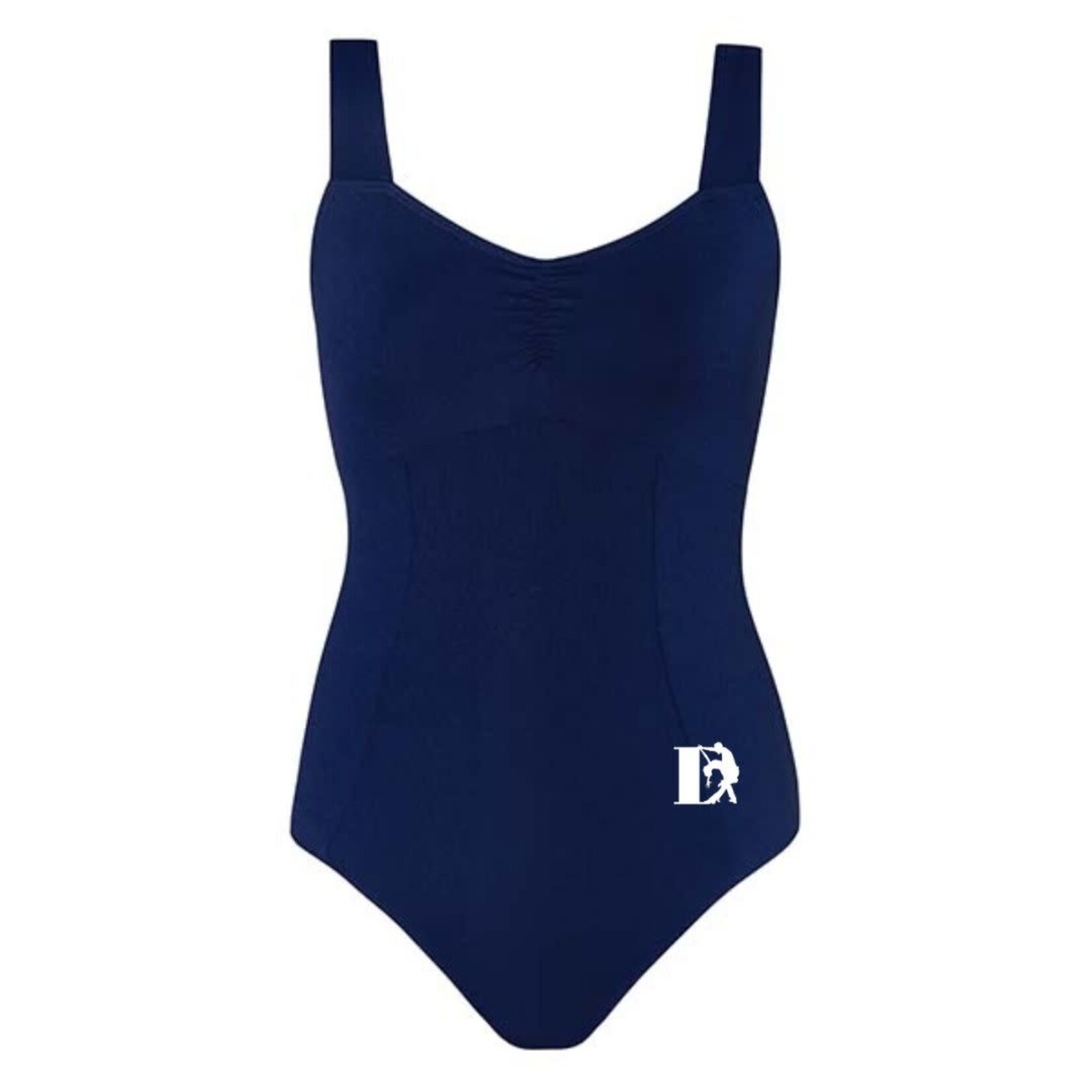 Energetiks Energetiks AL48 Cleo Adult Broad Cami Princess Cut Leotard (DI Logo) Navy