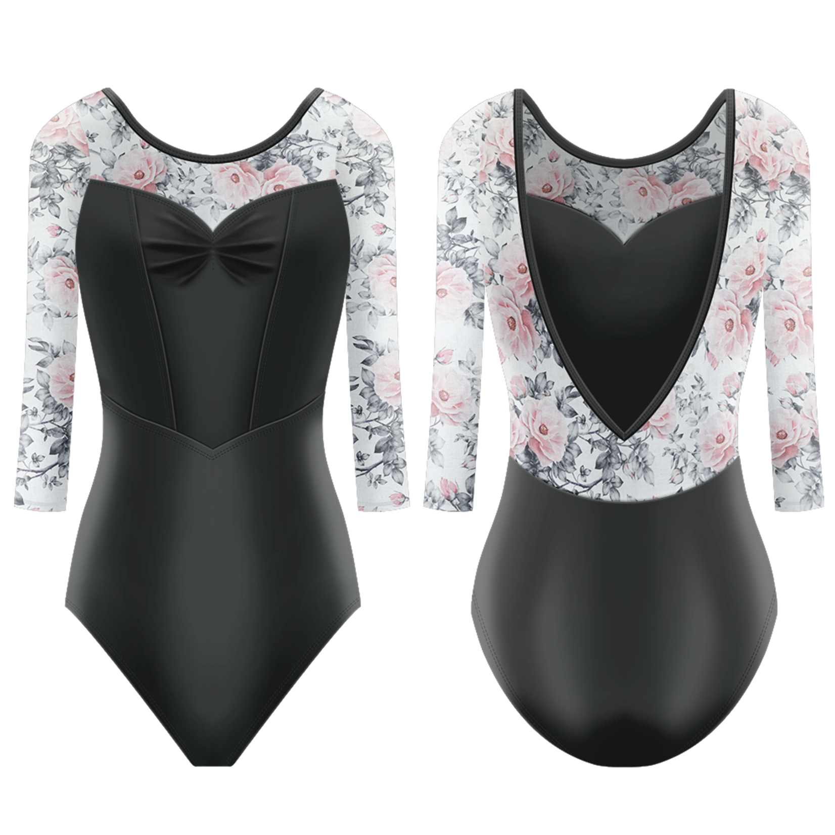 Danse De Paris Adult Desiree 3/4 Sleeve Leotard