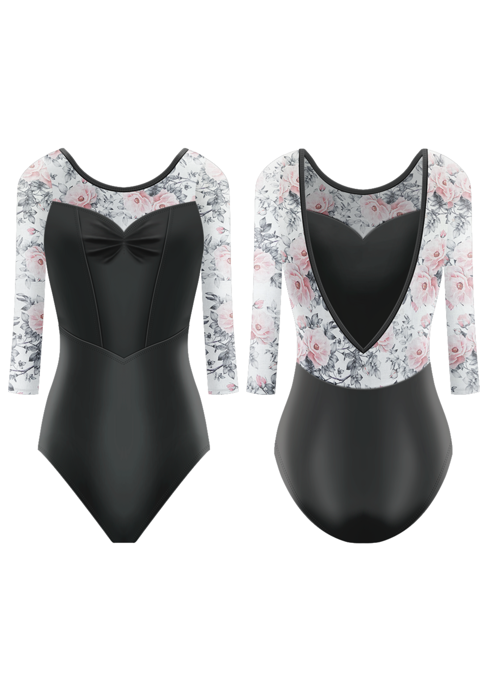 Danse De Paris Danse De Paris  Adult Desiree  3/4 Sleeve Leotard