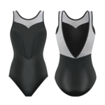 Danse De Paris Adult Jolie Pattered Mesh Tank Leotard