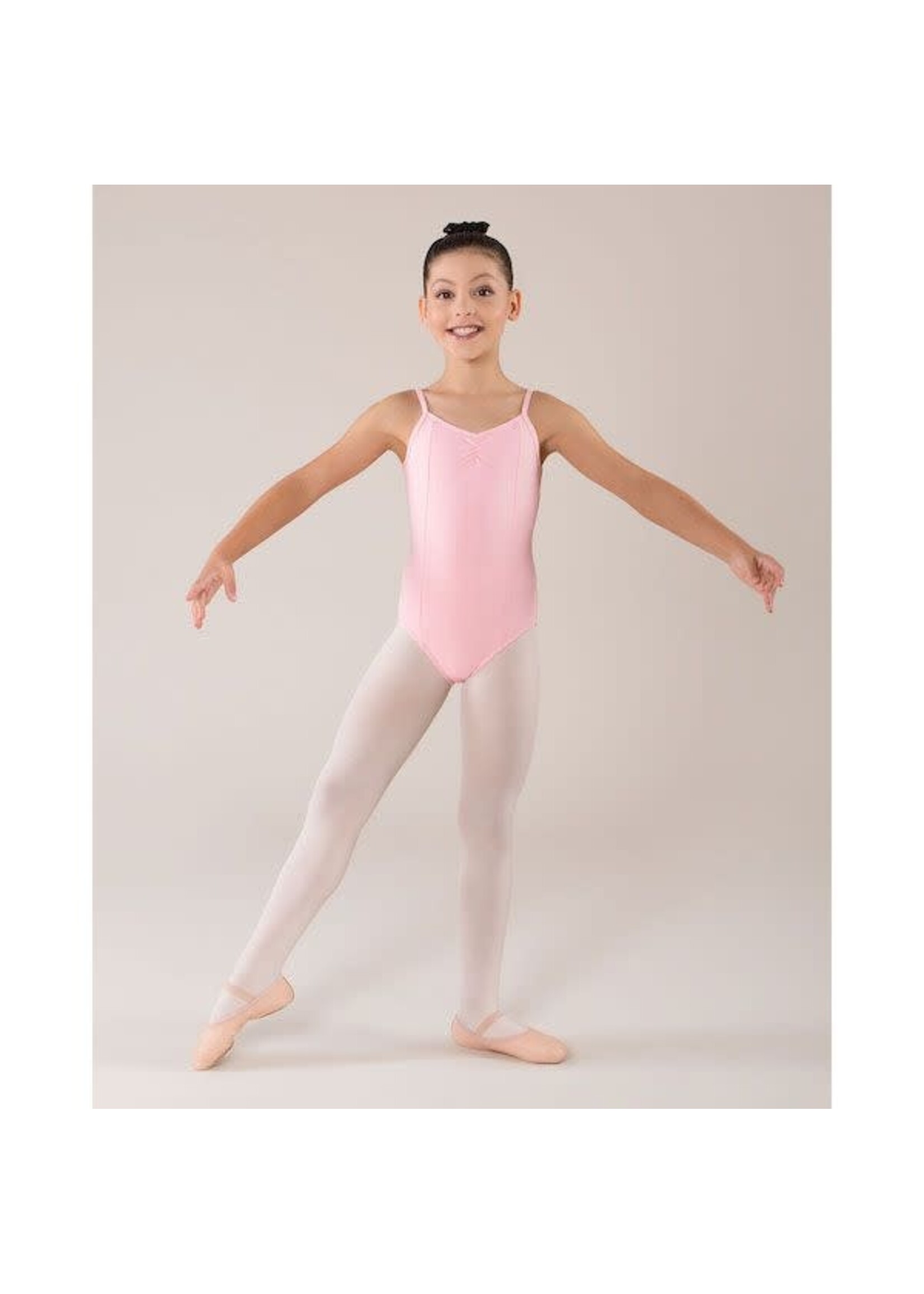 Energetiks Energetiks CL09 Ophelia Girls Cami Pinch Princess Seam Leotard (ONE Academy Logo) Ballet Pink